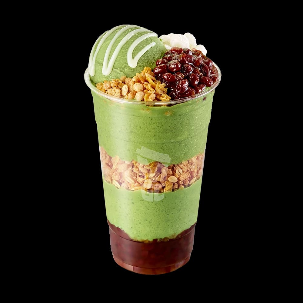 Matcha Red Bean Bingsu Parfait