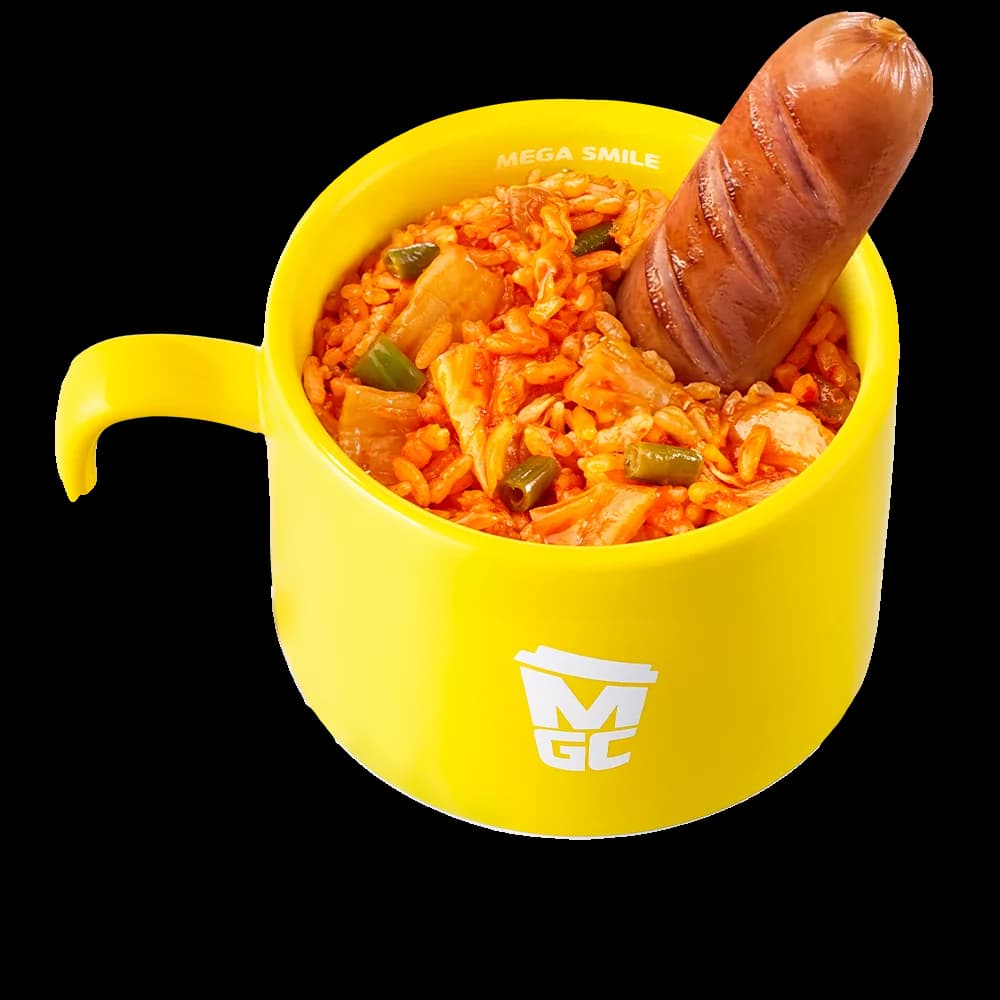 Big Sausage Kimchi Fried Rice