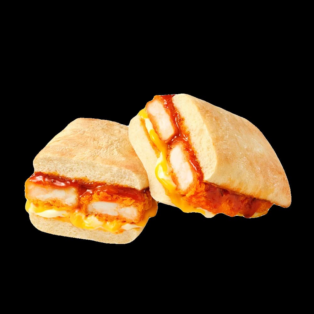 Hot chicken & deep cheese ciabatta